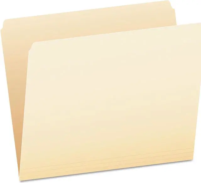 Alt view image 3 of 14 - Pendaflex Essentials File Folders Straight Cut Top Tab Letter Manila 100/Box 752