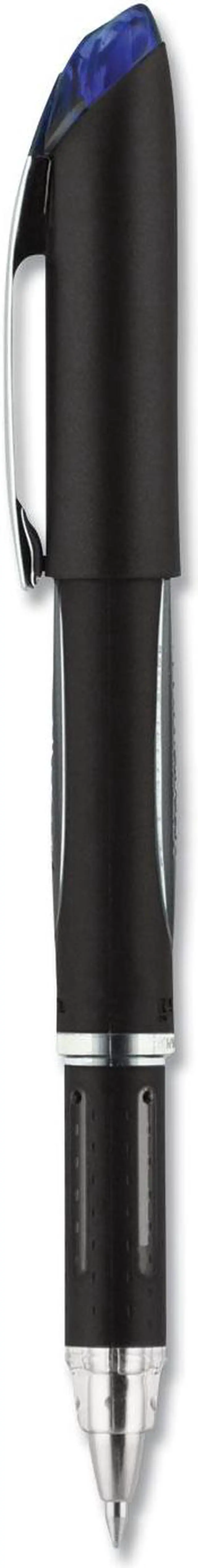 Alt view image 6 of 6 - uni-ball Jetstream Stick Ballpoint Pen Bold 1mm Blue Ink Black Barrel 33922