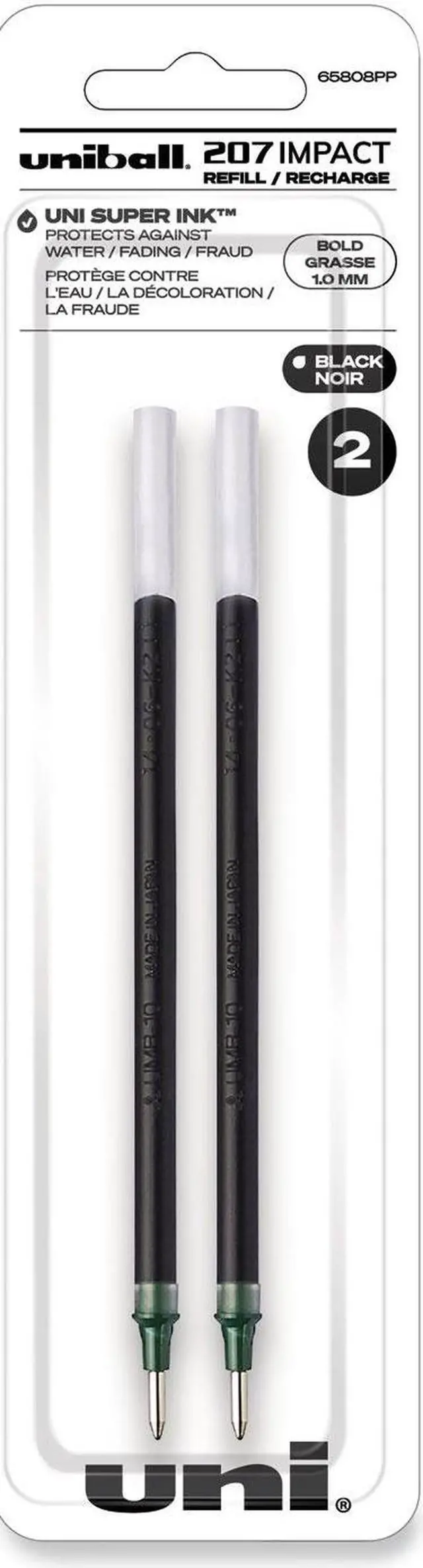Alt view image 4 of 9 - uni-ball Impact Gel-Ink Pen Refill Bold Tip Black Ink 396571
