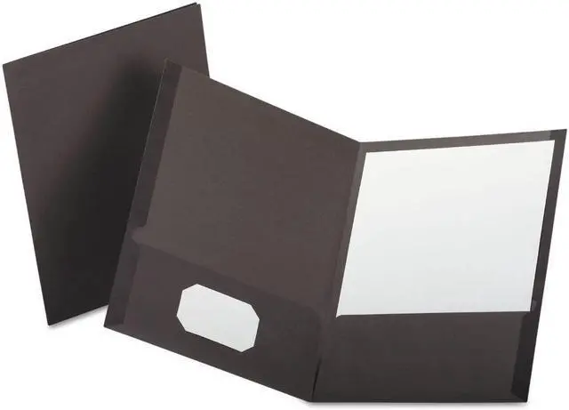 Alt view image 2 of 6 - Oxford Linen Finish Twin Pocket Folders Letter Gray 25/Box 53405