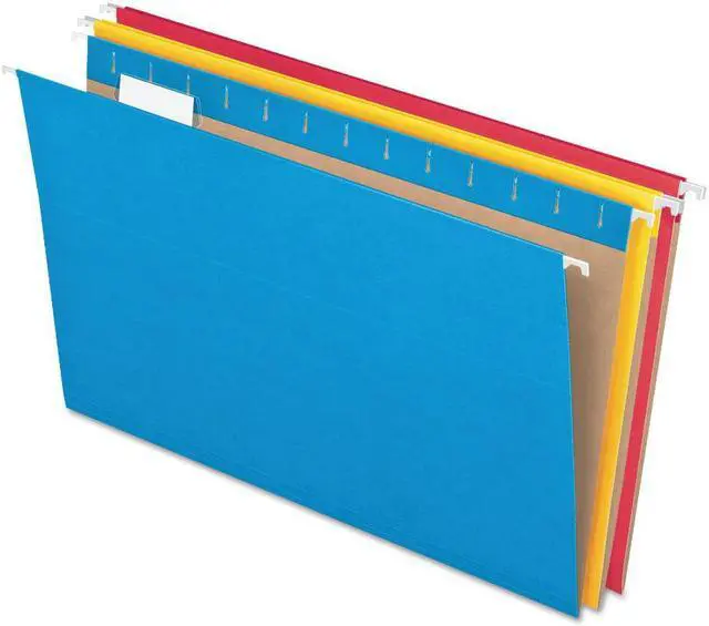 Alt view image 3 of 10 - Pendaflex 2-tone Color Hanging File Folders - Letter - 8 1/2" x 11" Sheet Size - 1/5 Tab Cut - 11 pt. Folder Thickness -