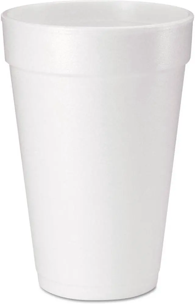 Alt view image 2 of 2 - Dart DCC16J165 Drink Foam Cups, 16 Oz, White, 20/Bag, 25 Bags/Carton