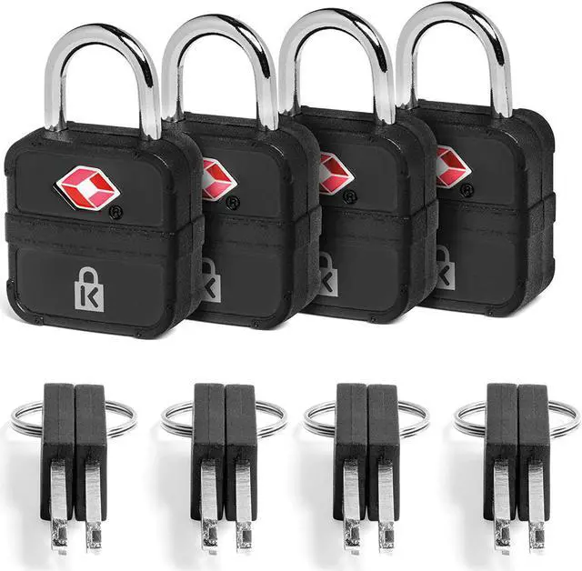 Main image of Kensington TSA Accepted Keyed Luggage Lock-4-Pack