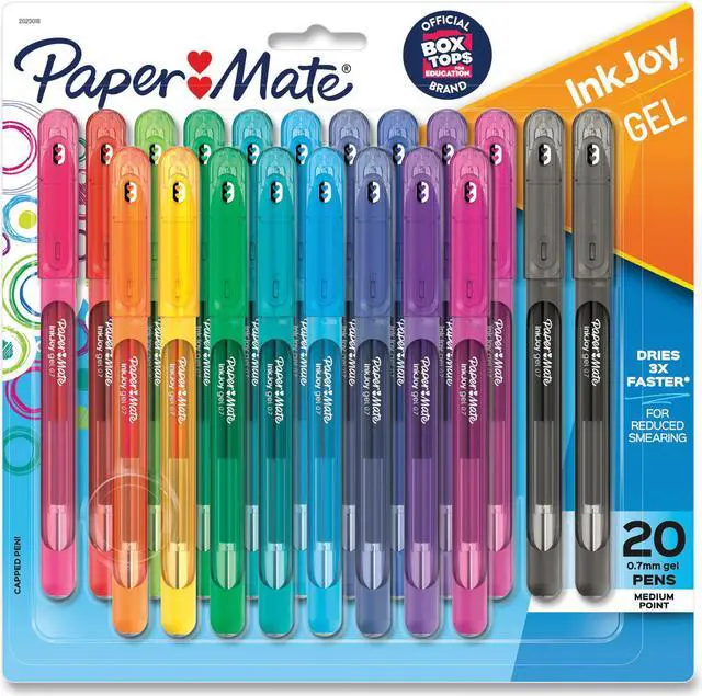 Alt view image 10 of 20 - Paper Mate InkJoy Gel Stick Pen 0.7 mm Medium Assorted Ink 14/Pack 2023009