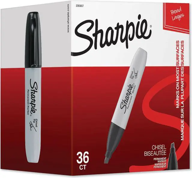 Alt view image 4 of 12 - Sharpie Tank Permanent Marker Broad Tip Black Ink 36/Box (2083007) 24390232