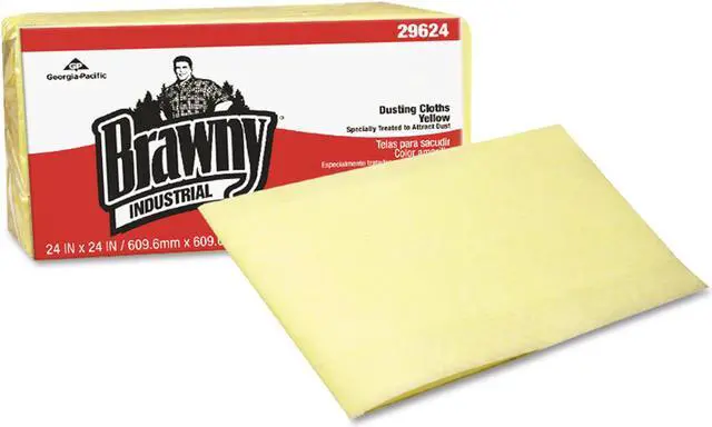 Alt view image 10 of 11 - GEORGIA-PACIFIC 29624 Rayon Dust Cloth 24" x 24", Yellow