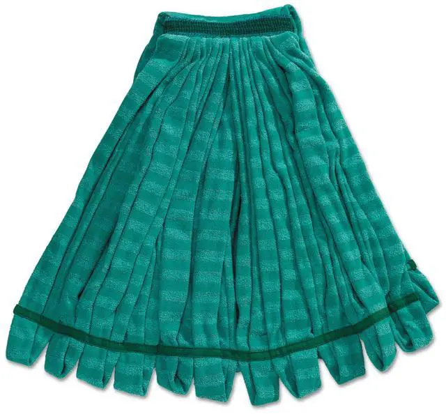 Alt view image 2 of 3 - Rubbermaid Commercial Tube Mop Microfiber Green Medium 5-in Green Headband T85206GRE