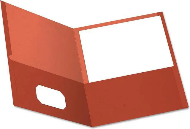 Main image of Oxford 78511 Recycled Paper Twin-Pocket Portfolio, Red