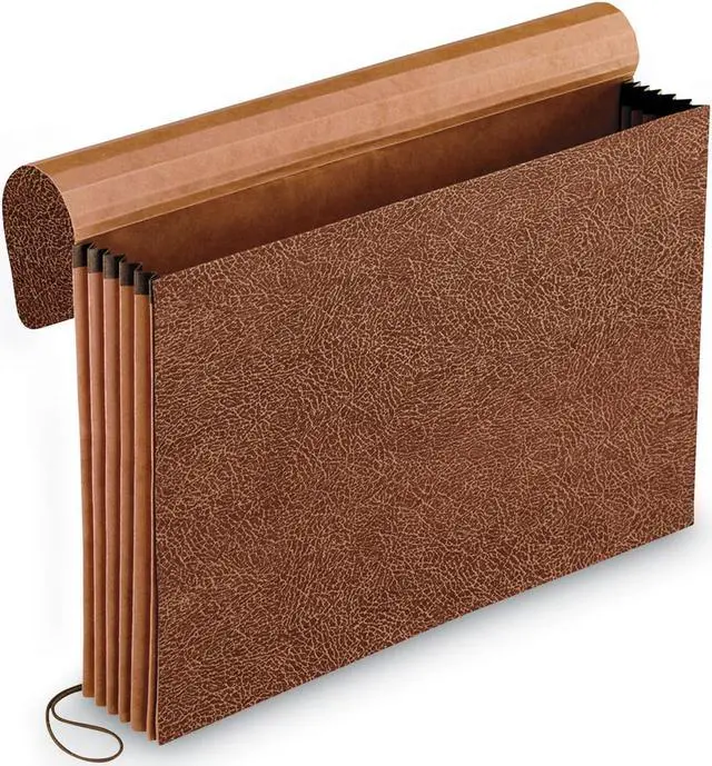 Alt view image 3 of 10 - Pendaflex Standard Expanding Wallet 5 1/4 Exp Straight Cut 1 Pocket Legal Redrope 1076GLOX