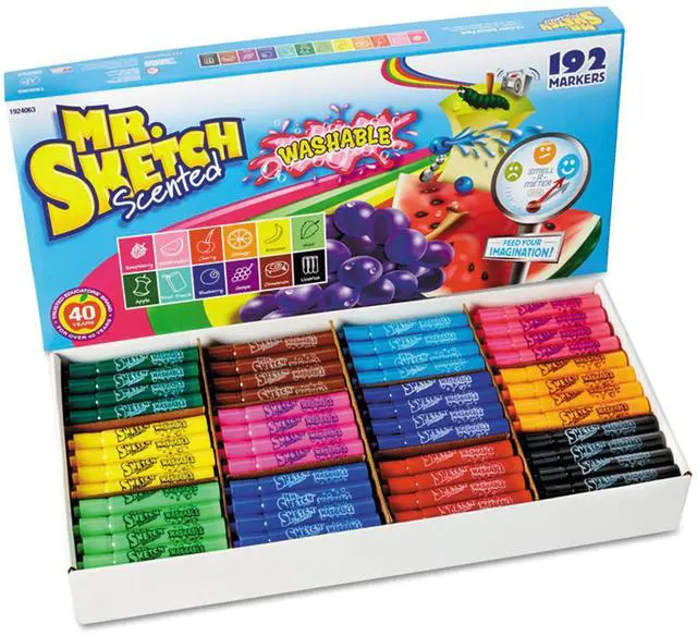 Alt view image 6 of 8 - Sanford - 1924063 - Washable Markers, Chisel, Assorted Colors, 192/Set