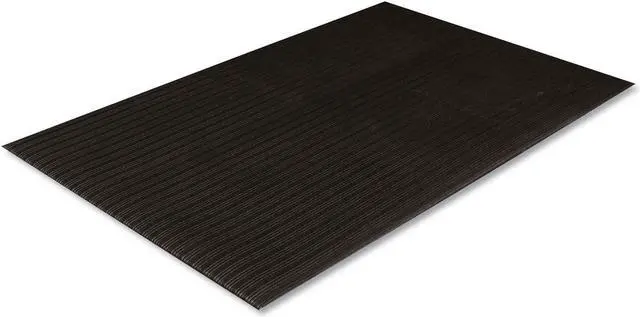 Alt view image 3 of 10 - Crown Ribbed Vinyl Anti-Fatigue Mat 36 x 60 Black FL3660BK