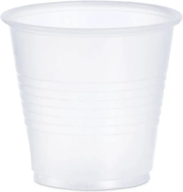 Alt view image 3 of 4 - Dart Y35 Conex Galaxy Polystyrene Plastic Cold Cups, 3.5Oz, 100 Sleeve, 25 Sleeves/Carton