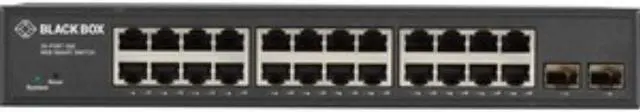 Alt view image 4 of 4 - Black Box Gigabit Ethernet Managed Switch - (24) RJ-45 (2) SFP