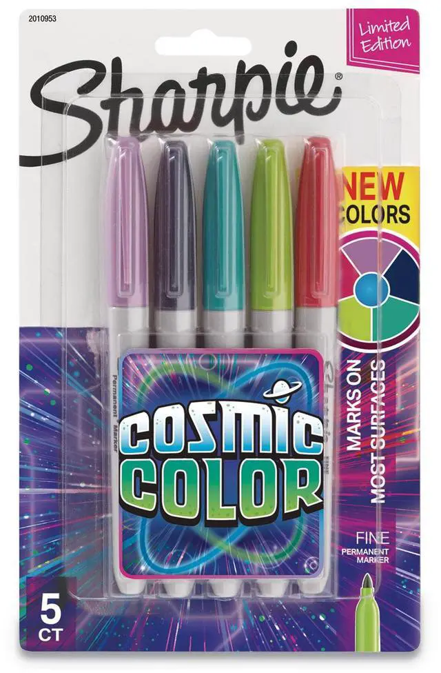 Alt view image 2 of 6 - Sharpie Cosmic Color Permanent Markers  Medium Bullet Tip  Assorted Colors