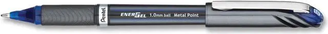 Alt view image 3 of 5 - Pentel EnerGel NV Liquid Gel Pen 1mm Blue Barrel Blue Ink BL30C