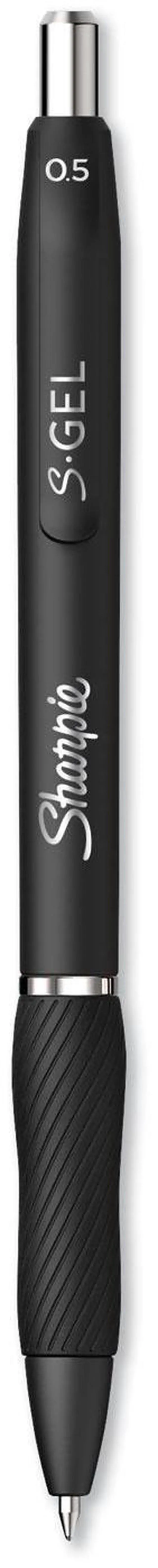 Alt view image 2 of 9 - Sharpie S-Gel S-Gel Retractable Gel Pen Fine 0.5 mm BLK Ink 2096145