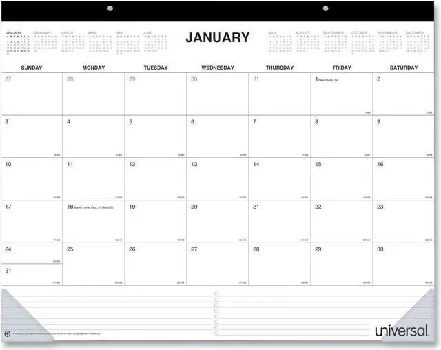 Main image of Universal Desk Pad Calendar, 22 x 17, 2021 71002