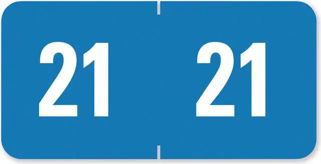 Main image of Smead Label,Yr 2021,Sheet,Lbe 67921