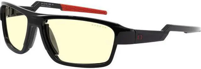 Main image of Gunnar Lightning Bolt 360, Black and Red Frames, Amber and Blue Lens, Performance Blue-Light Eyewear, LI300101