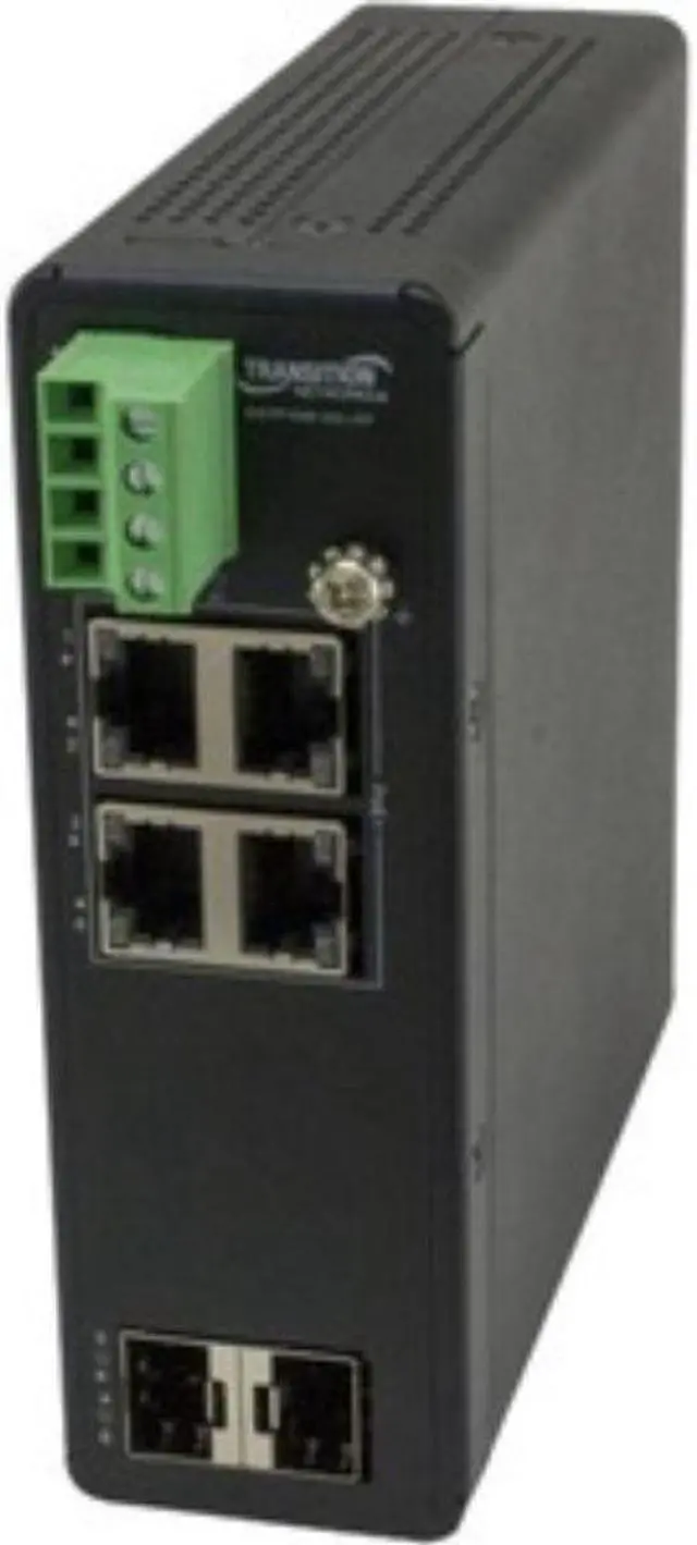 Alt view image 4 of 5 - Transition Networks Unmanaged Hardened Gigabit Ethernet PoE+ Switch