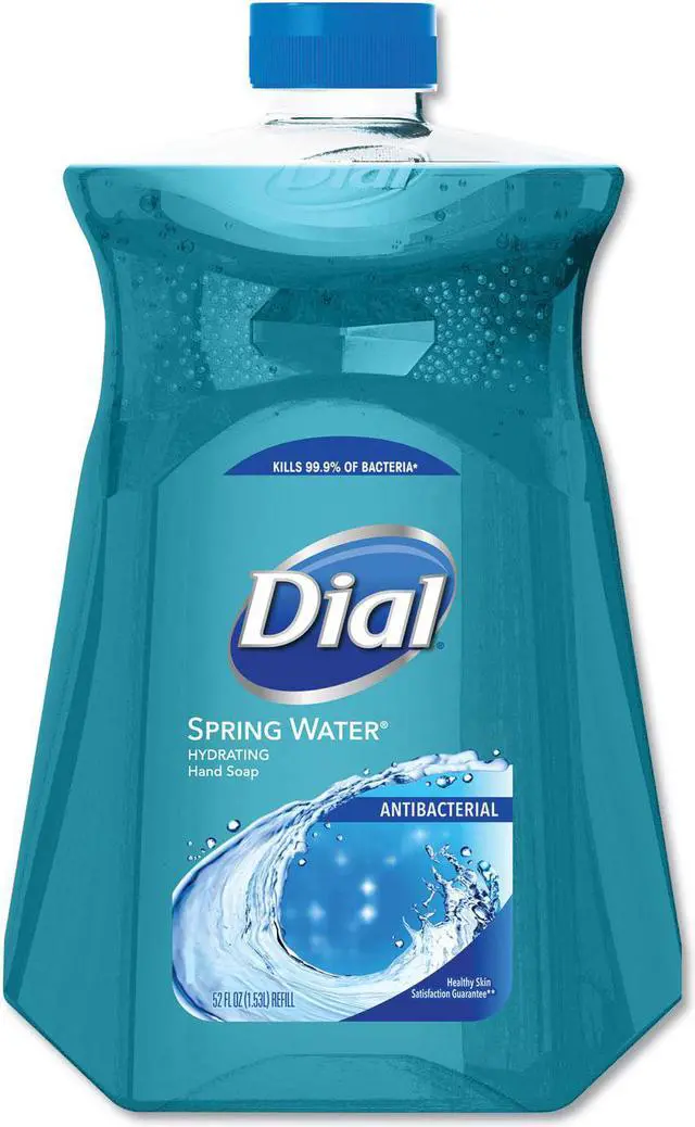 Alt view image 6 of 9 - Dial Antimicrobial Liquid Hand Soap Spring Water 50 oz Bottle 17010EA
