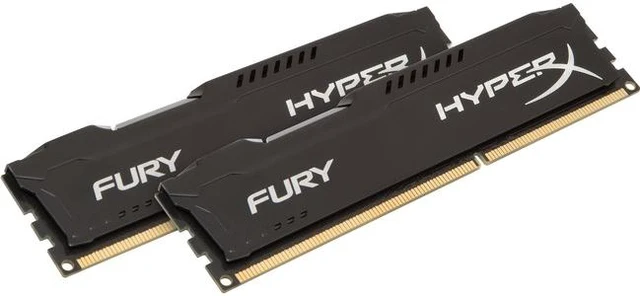 Alt view image 2 of 2 - Kingston HyperX Fury Memory Black - 8GB Kit (2x4GB) - DDR3 1600MHz