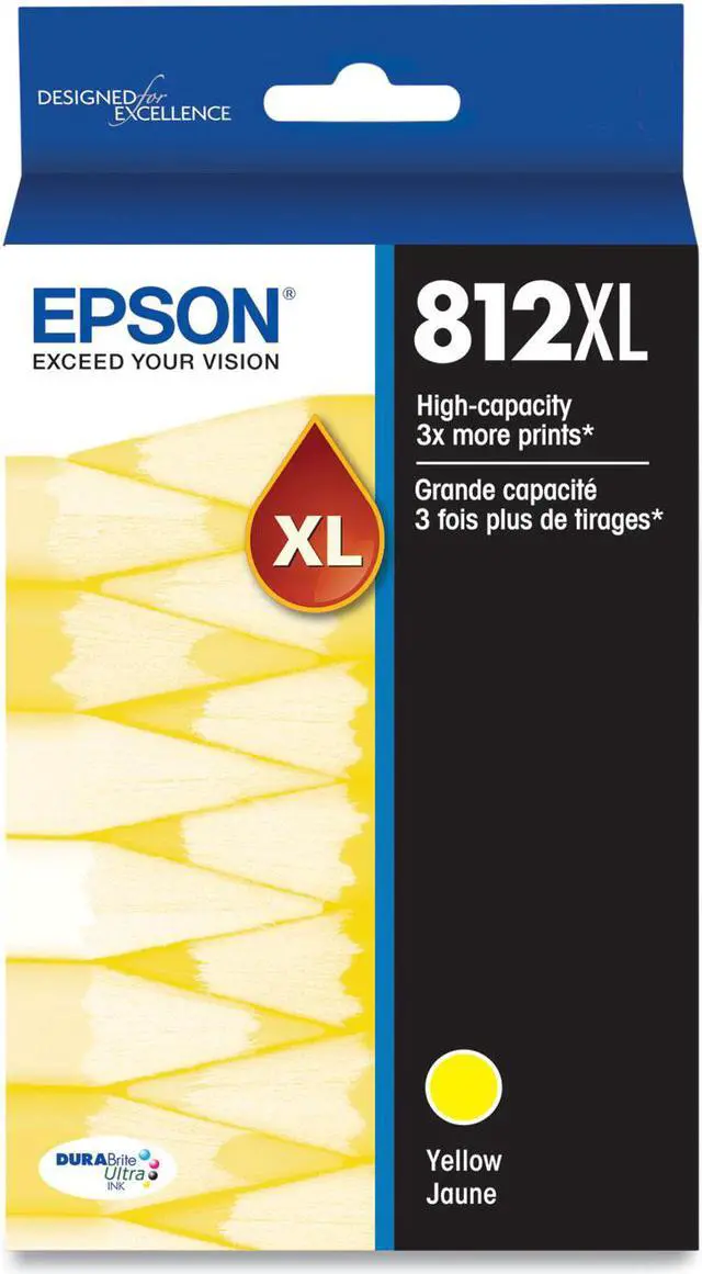 Main image of Epson T812XL Yellow DuraBrite Ultra High-Yield Ink T812XL420S