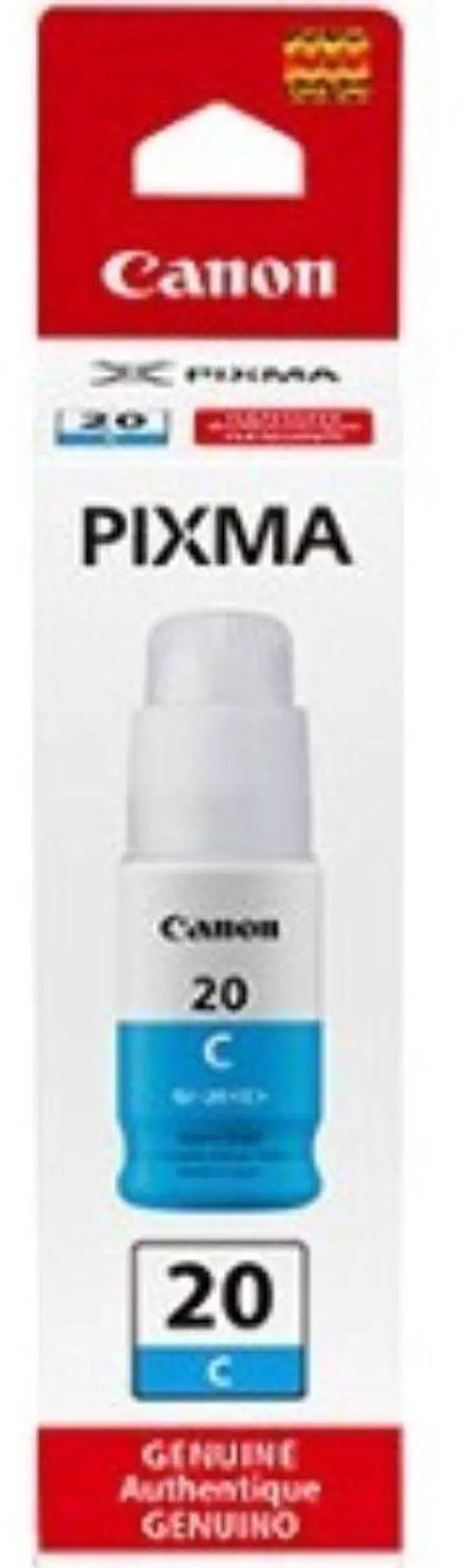 Alt view image 6 of 10 - Canon Canon GI-20 MegaTank Ink - Inkjet - Cyan - 1 Each