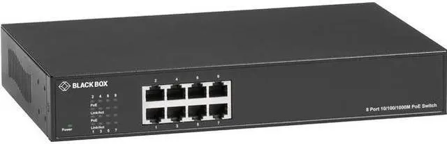 Main image of Black Box LPB1300 Series Gigabit Ethernet PoE+ Switch LPB1308AR2