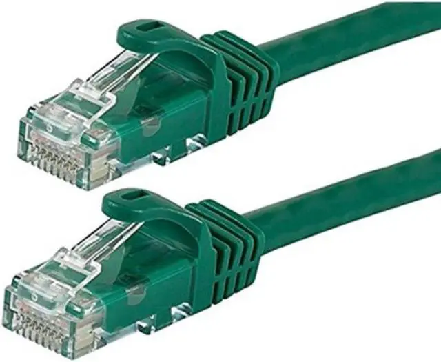 Alt view image 8 of 10 - Monoprice Cat6 Ethernet Patch Cable - 25 Feet - Green | Network Internet Cord - RJ45, Stranded, 550Mhz, UTP, Pure Bare Copper Wire, 24AWG - Flexboot Series