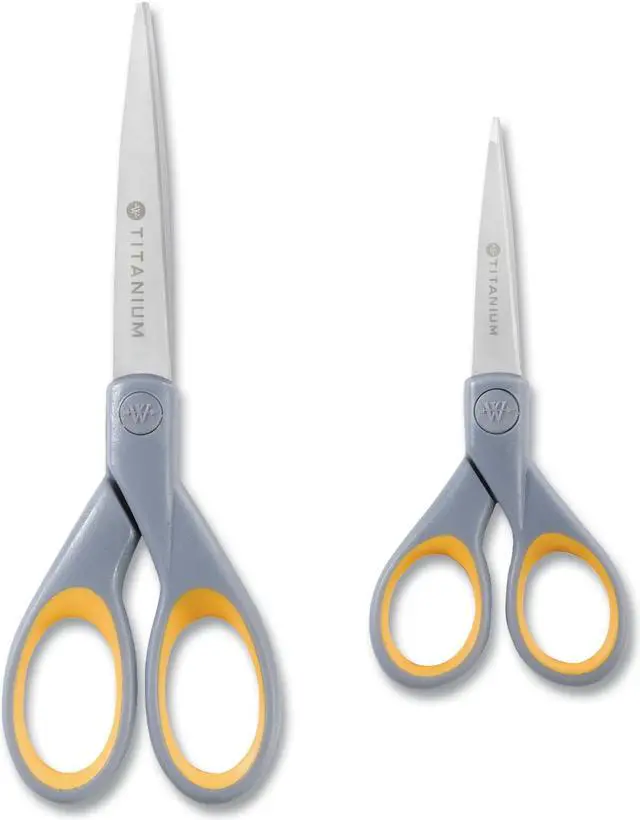 Alt view image 4 of 5 - Westcott Titanium Bonded Scissors Set 5" and 7" Long 2/Pack 13824