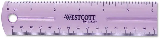 Alt view image 8 of 8 - Westcott 12" Jewel Colored Ruler 12975