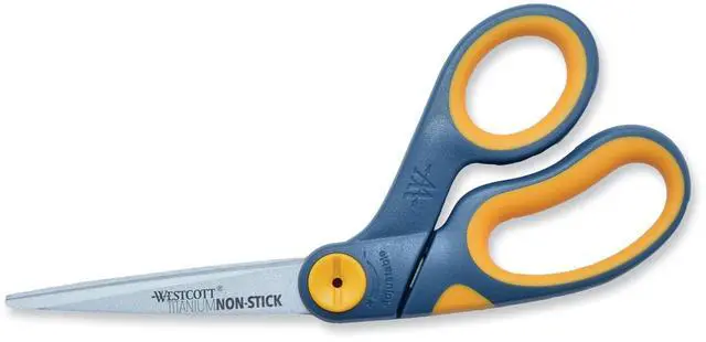 Alt view image 6 of 6 - Westcott Non-Stick Titanium Bonded Scissors 8" Bent 14850