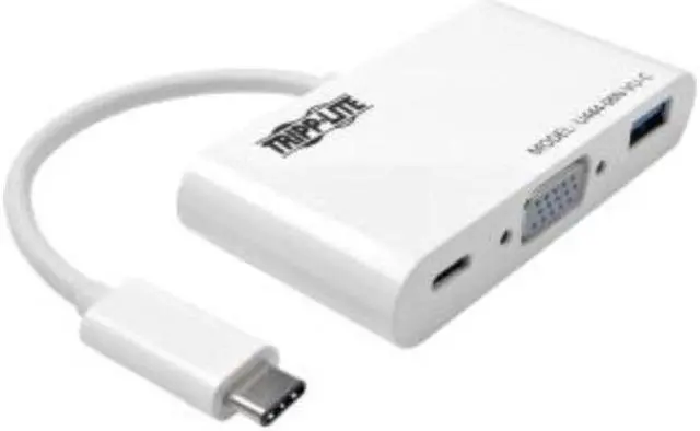 Alt view image 17 of 19 - Tripp Lite USB C to VGA Multiport Adapter w/ PD Charging USB Type C to VGA (U444-06N-VU-C)