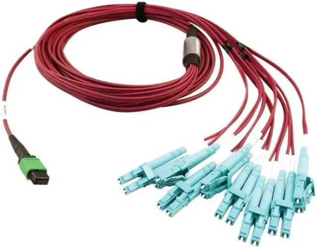 Main image of Tripp Lite 5m 400G Multimode 50/125 OM4 Fiber Optic Cable, Magenta N846D05M16EMG