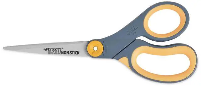 Alt view image 2 of 6 - Westcott Non-Stick Titanium Bonded Scissors 8" Straight 14849