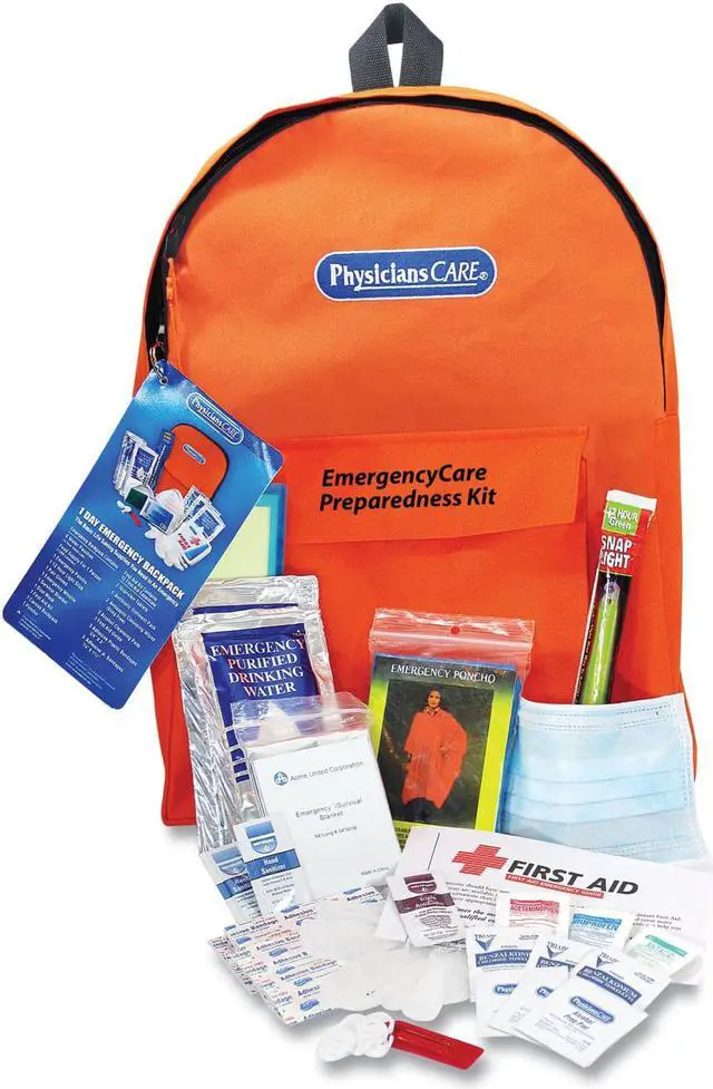 Alt view image 4 of 4 - Acme United 90123 Personal Emergency First Aid Kit  Back Pack
