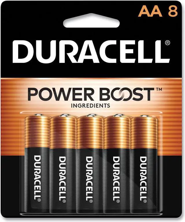 Alt view image 9 of 20 - DURACELL CopperTop 1.5V AA Alkaline Battery, 8-pack