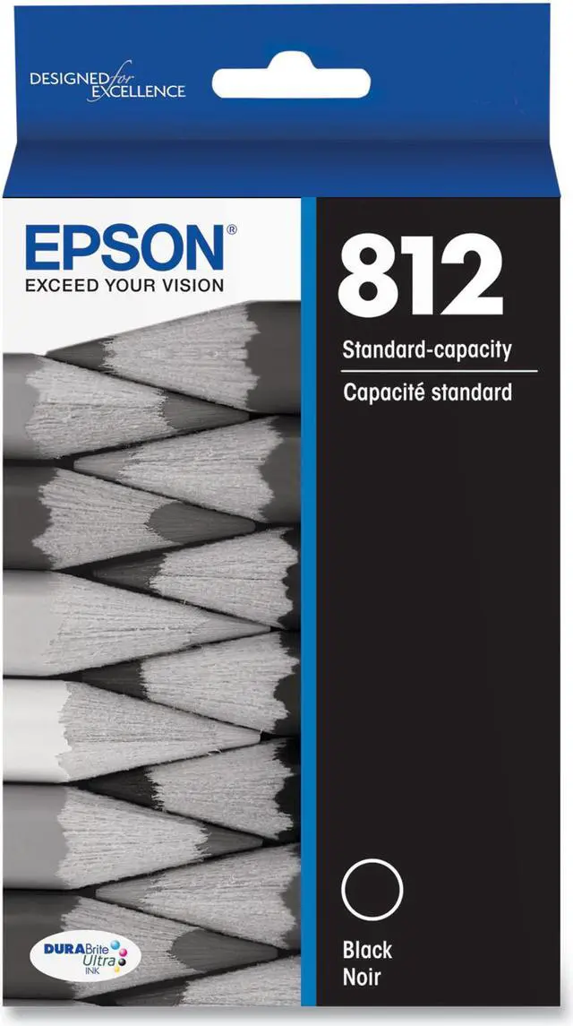 Main image of Epson T812120S (T812) DURABrite Ultra Ink, 350 Page-Yield, Black