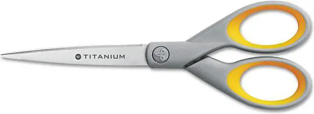 Alt view image 6 of 8 - Westcott Titanium Bonded Scissors With Soft Grip Handles 7" Straight 13526