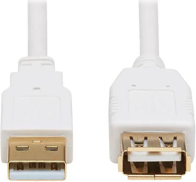 Alt view image 15 of 16 - Tripp Lite USB-A Antibacterial Extension Cable M/F USB 2.0 White 6' U024AB006WH