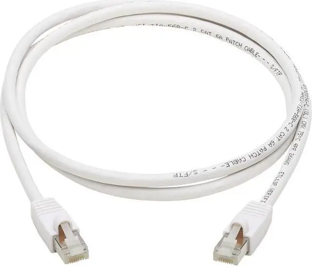 Alt view image 10 of 11 - TRIPP LITE N262AB-003-WH 3 ft. Cat 6A White Safe-IT Cat6a 10G Certified Snagless Antibacterial S/FTP Ethernet Cable (RJ45 M/M), PoE, White, 3 ft. (0.91 m)