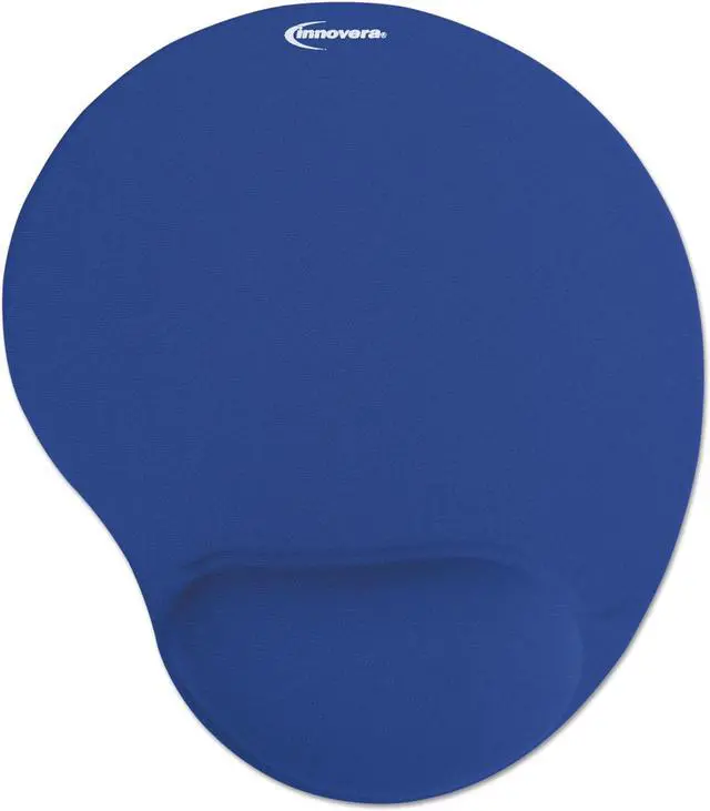 Alt view image 5 of 11 - Innovera IVR50447 Blue Mouse Pad and Gel Wrist Rest