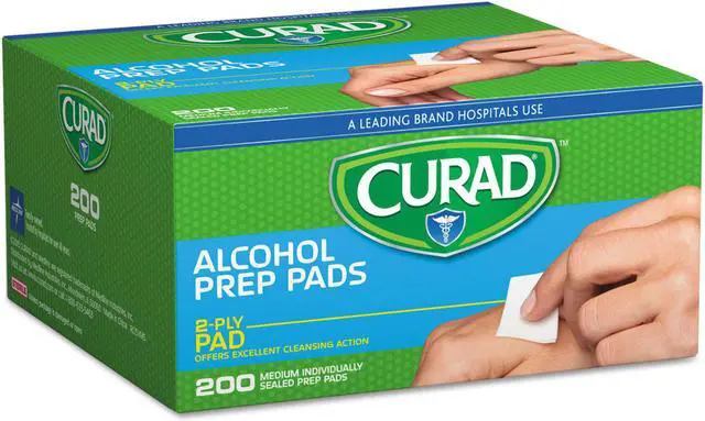 Alt view image 6 of 6 - Curad Alcohol Swabs 1 x 1 200/Box CUR45581