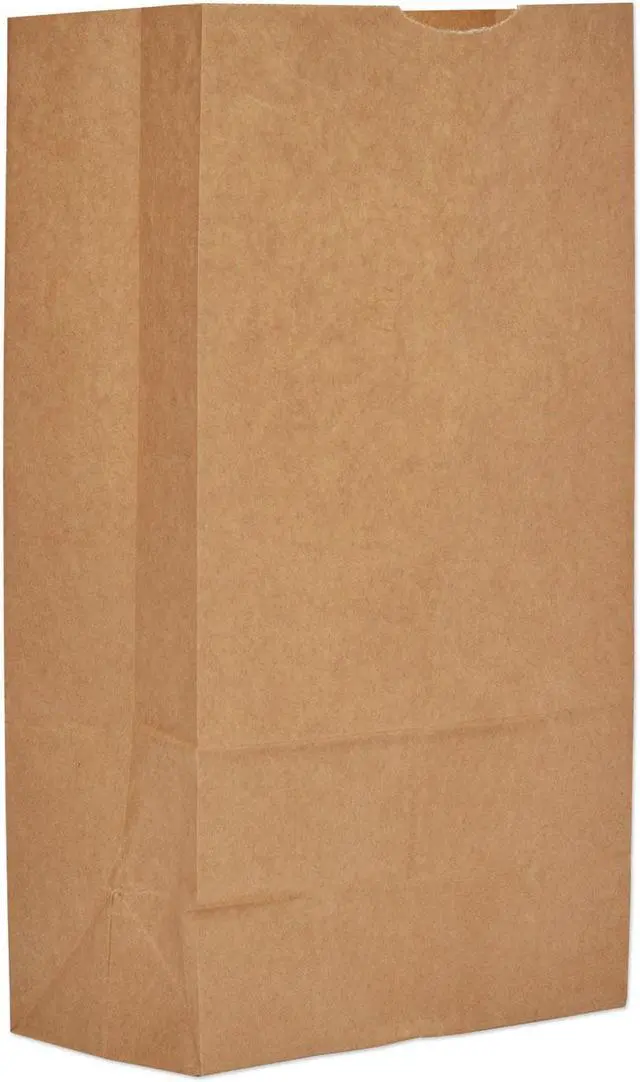 Alt view image 8 of 8 - Grocery Paper Bags 50 lbs Capacity #12 7"w x 4.38"d x 13.75"h Kraft 500 Bags 29812