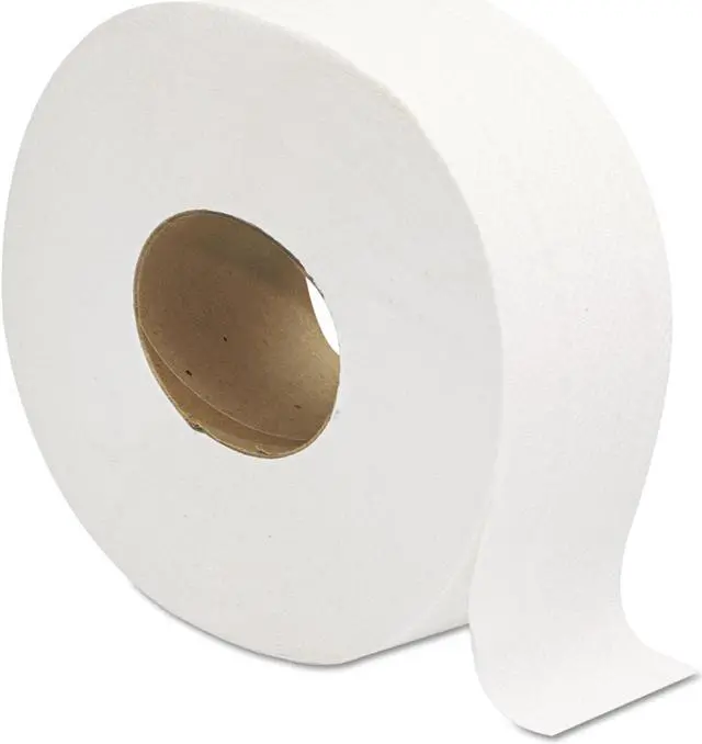 Alt view image 2 of 4 - GEN 202 Jumbo JRT Bath Tissue, 2-Ply, White, 9 in Diameter, 12 Rolls/Carton, 1 Carton