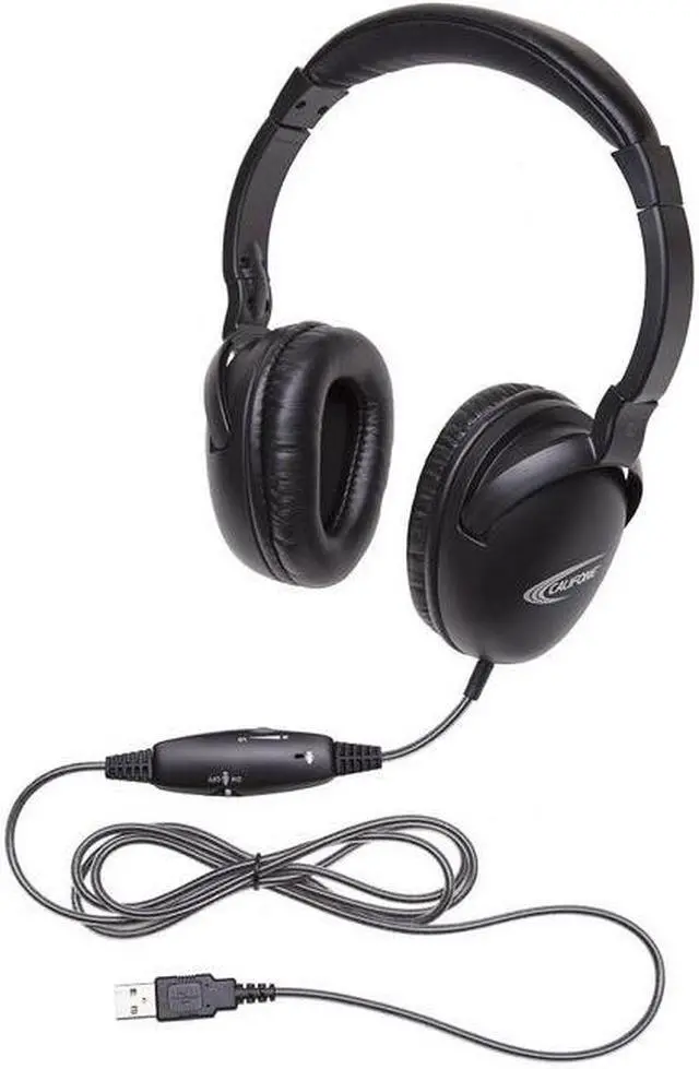 Alt view image 5 of 5 - Califone 1017IMUSB NeoTech USB Headset with Califuff Braided Cord And Volume Control