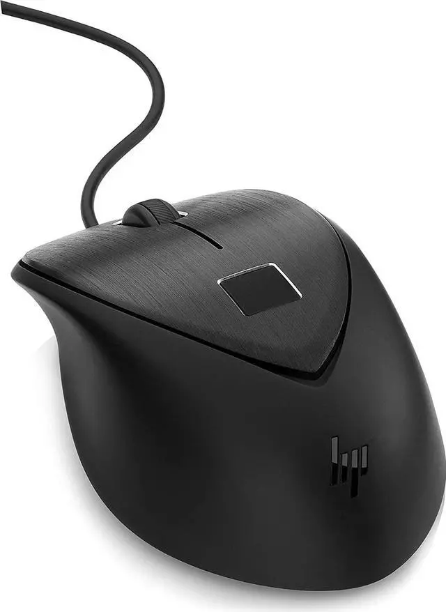 Alt view image 16 of 18 - HP USB Fingerprint Mouse Wired Mouse