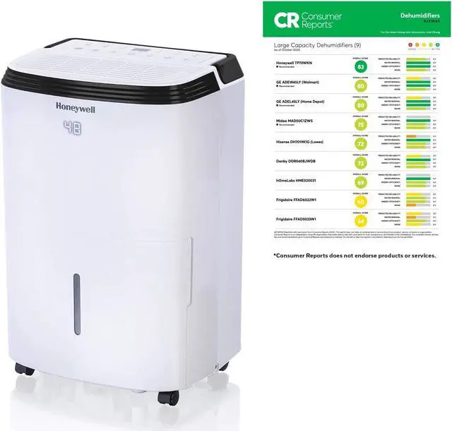 Alt view image 4 of 16 - Energy Star 70-Pint Dehumidifier with Washable Filter