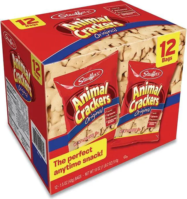 Main image of Stauffer Animal Crackers, 1.5 oz Bag, 12/Box